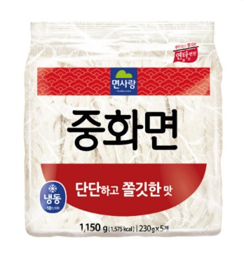 ⭐특가⭐면사랑 중화면 230g*5 냉동