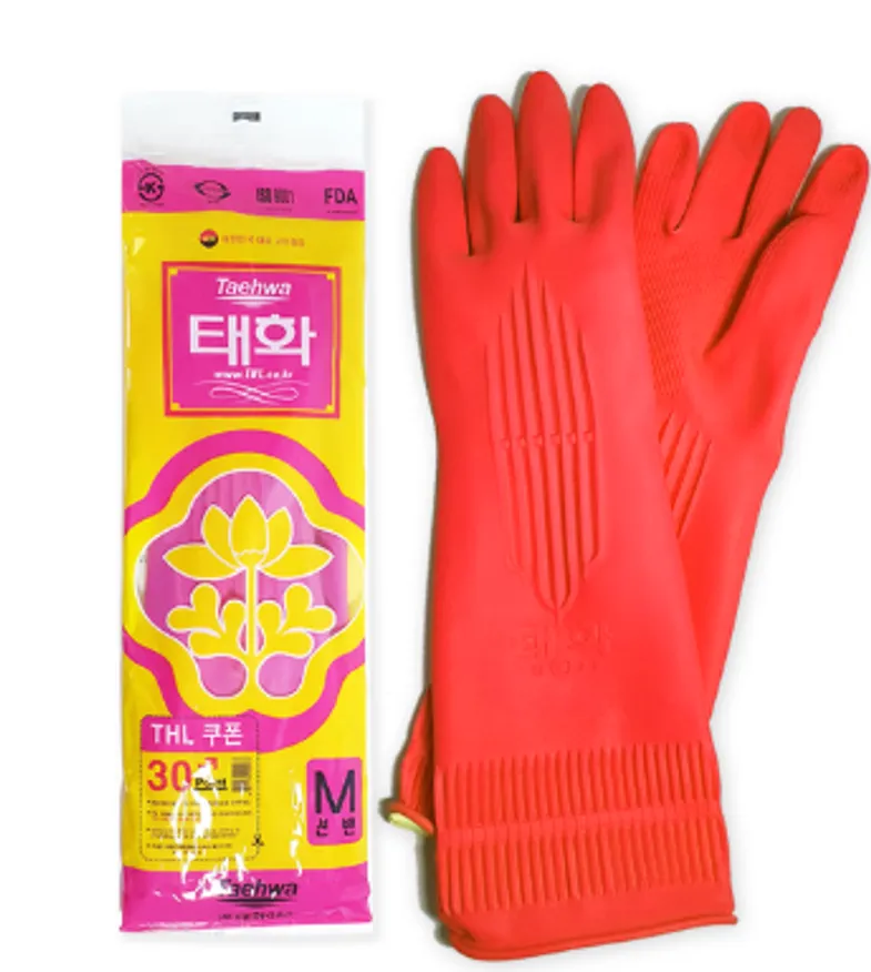 태화 고무장갑 썬밴 M 레드 빨강 이미지