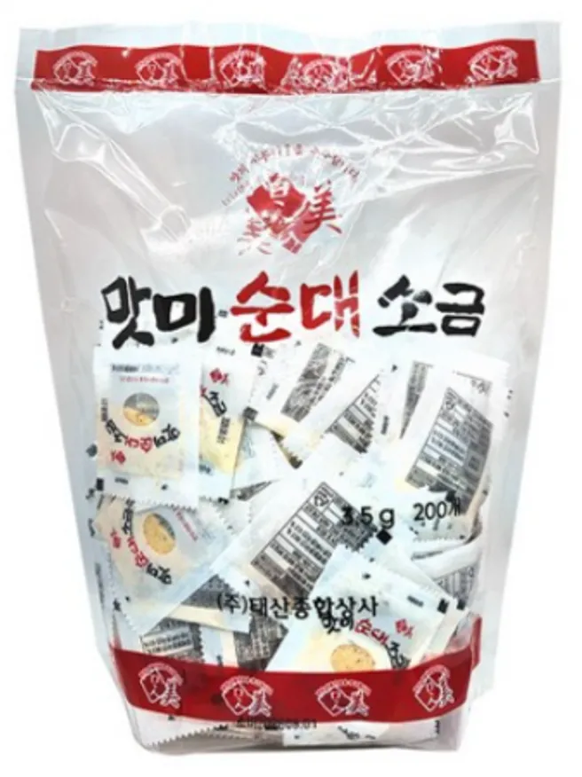 태산 순대소금 3.5g*200 미니소금 이미지