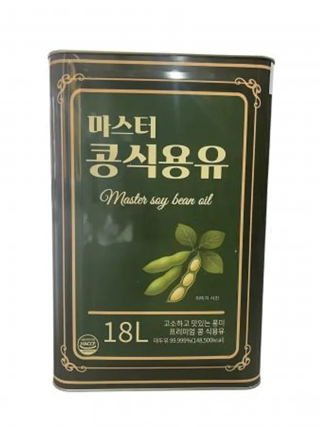 ⭐한정특가⭐마스터 콩식용유 18L 대두유 콩기름 이미지