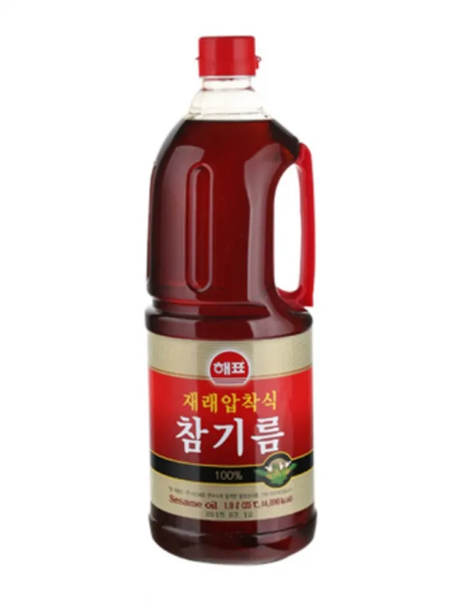 해표 재래압착 참기름 1.8L 이미지