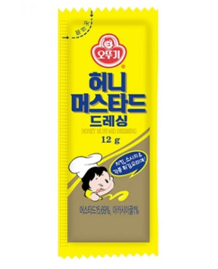 오뚜기 허니머스타드 드레싱 12g 일회용 이미지