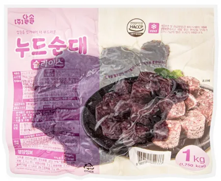 달솔 슬라이스 누드순대 1kg [배송도착 까지 2일소요]