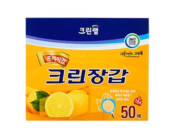 크린랲 비닐장갑 50매 크린랩 프리미엄