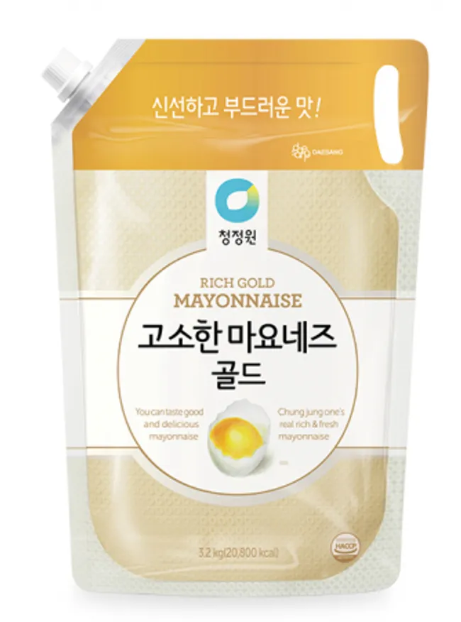 청정원 고소한 마요네즈 골드 3.2kg 스파우트 팩 이미지
