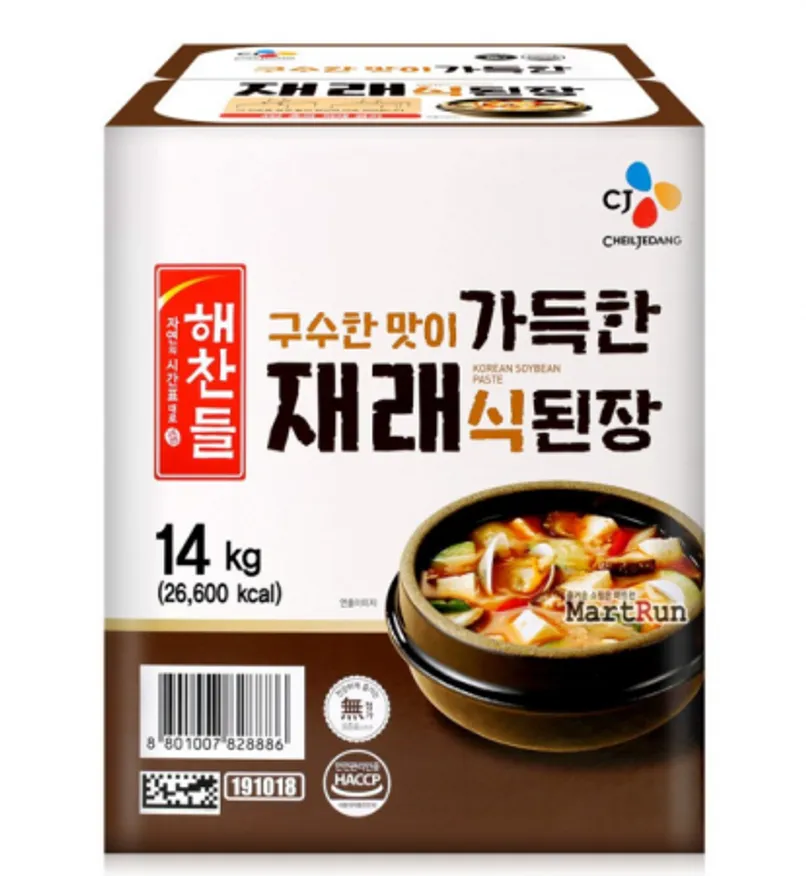 ⭐특가⭐해찬들 가득한 재래식 된장 14kg 이미지
