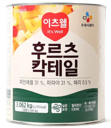 이츠웰 후르츠칵테일 3.06kg