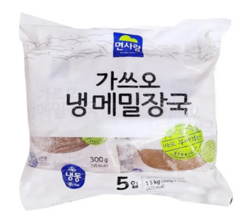 ⭐특가⭐면사랑 가쓰오 냉 메밀장국 300g*5 모밀육수 이미지