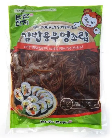 반찬단지 우엉조림 1kg 김밥 3mm