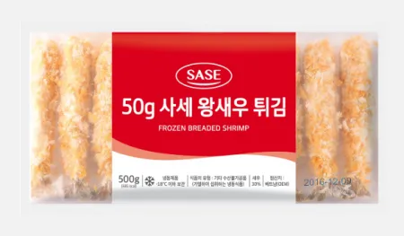 사세 왕새우튀김 50g*10미 왕빵새우