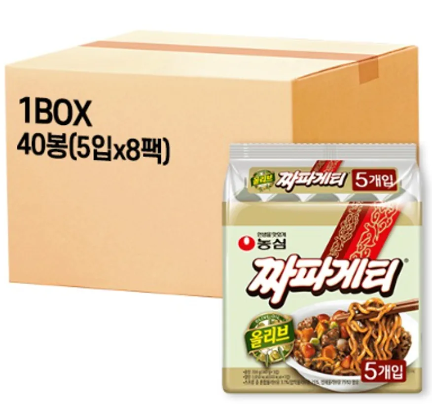 농심 짜파게티 멀티 40입 box 이미지