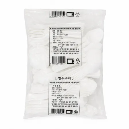 빙수수저 100입 포장 수저