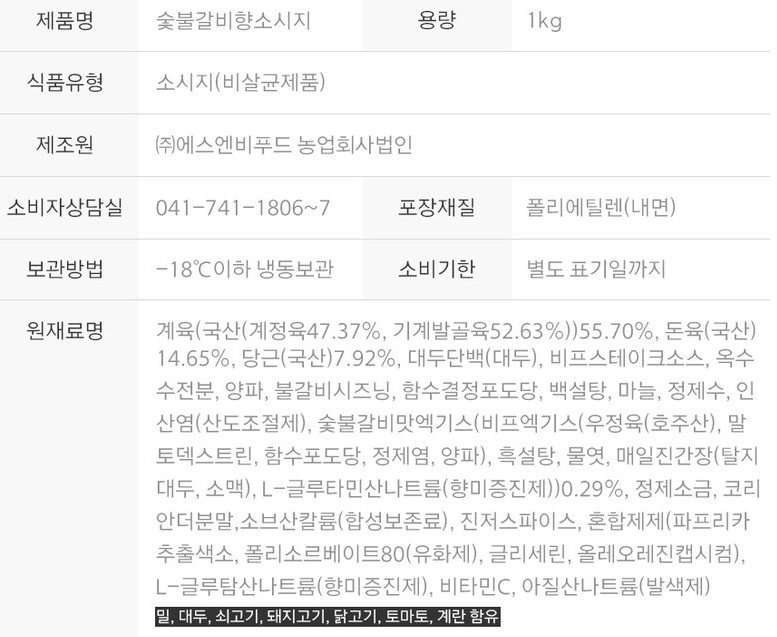 상품정보제공고시