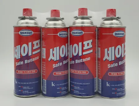 세이프 부탄가스 1줄 4입 부탄까스