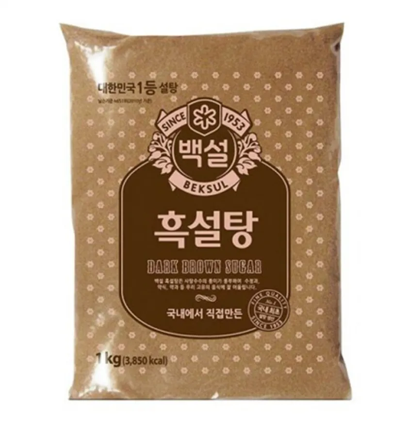 백설 흑설탕 1kg 삼온당 이미지