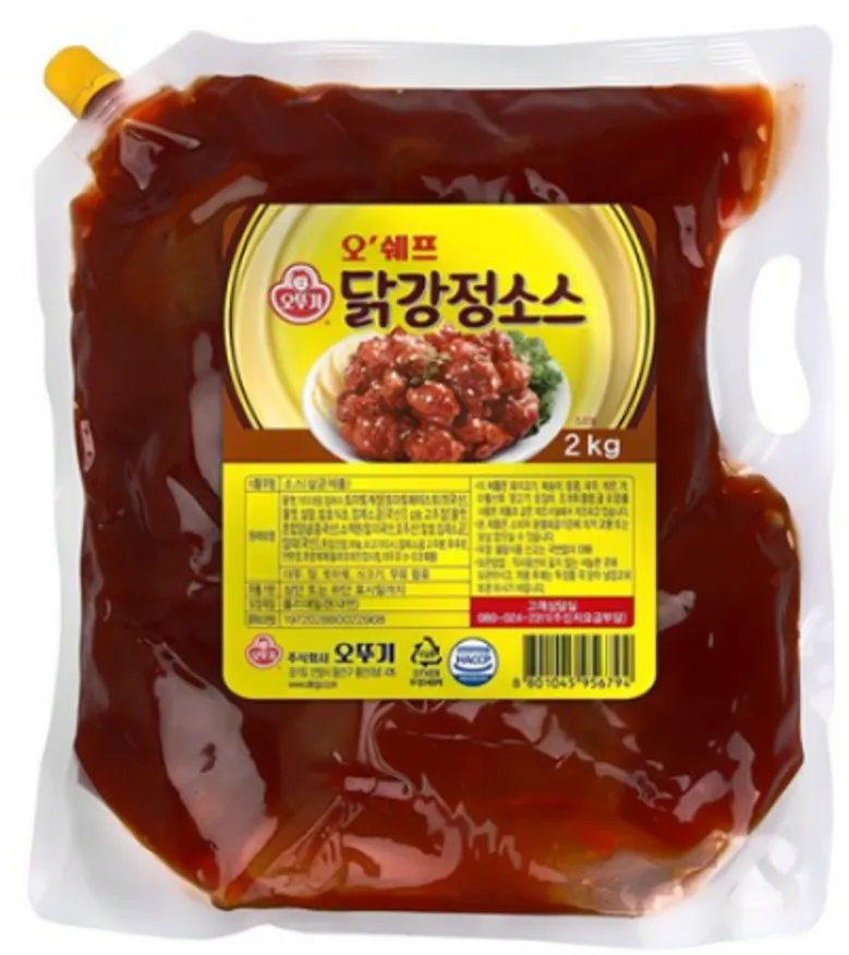 오쉐프 닭강정소스 2kg 스파우트 이미지