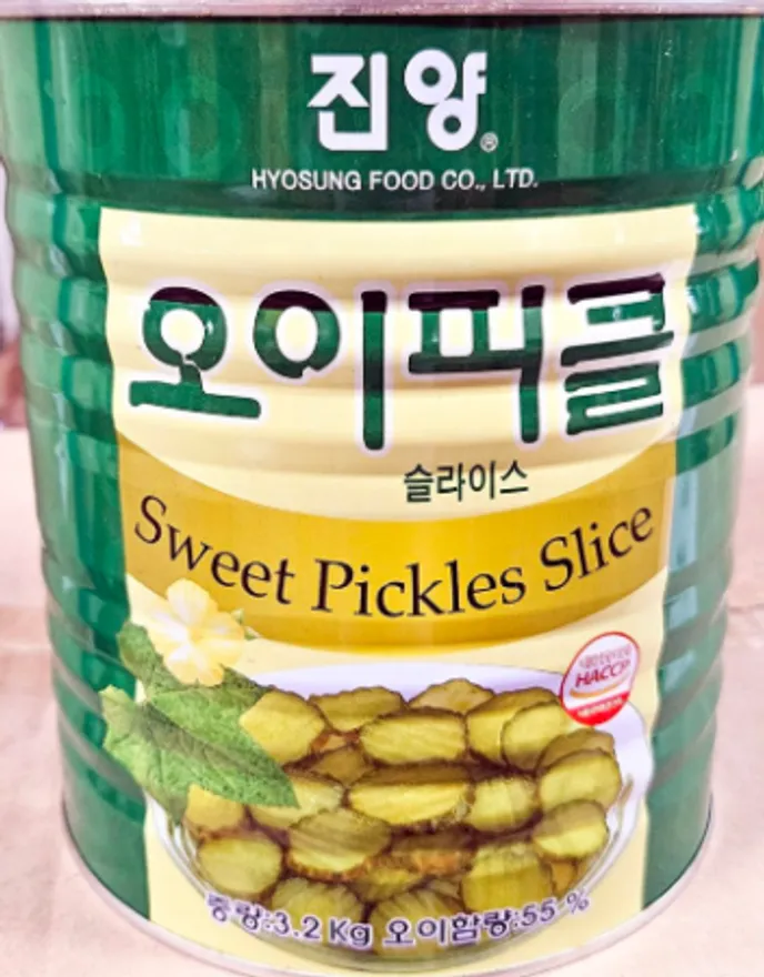 진양 오이피클 슬라이스 3.2kg 이미지