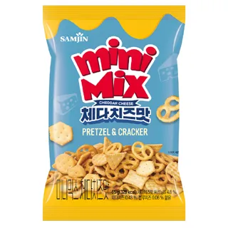 삼진 미니프레첼 미니믹스 체다치즈 소용량 65g
