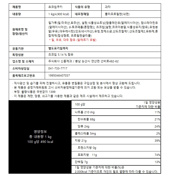 상품정보제공고시