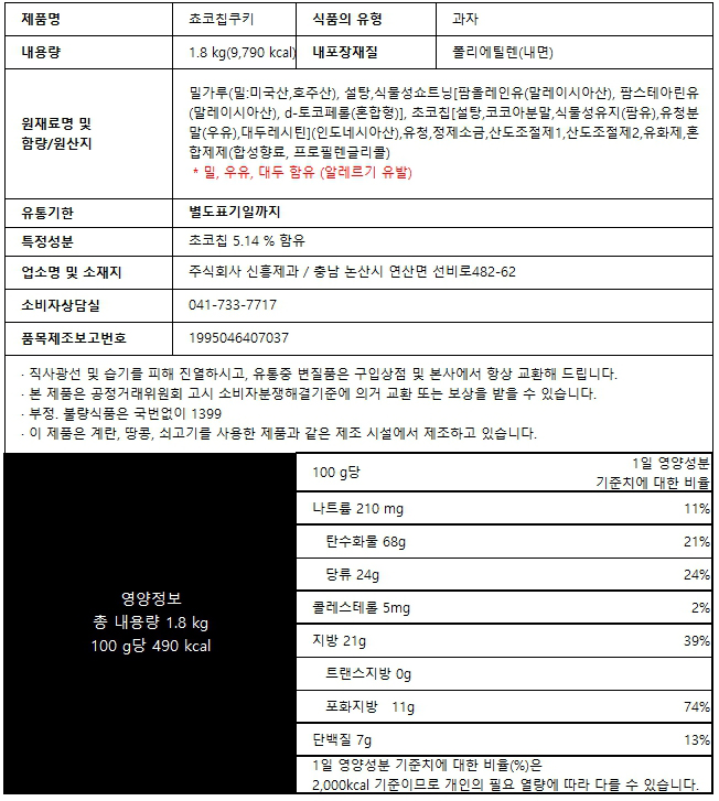 상품정보제공고시