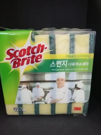 3M 스펀지 다목적수세미 5입[타}