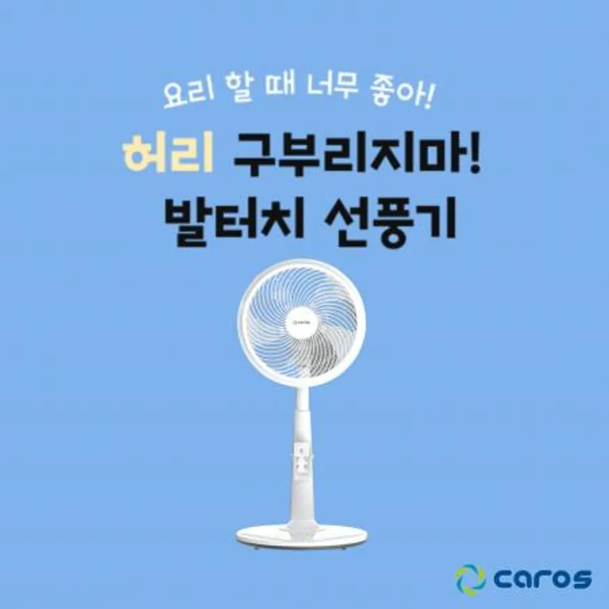 캐로스 무소음 발터치 리모컨 선풍기 CAF-F14WR 이미지