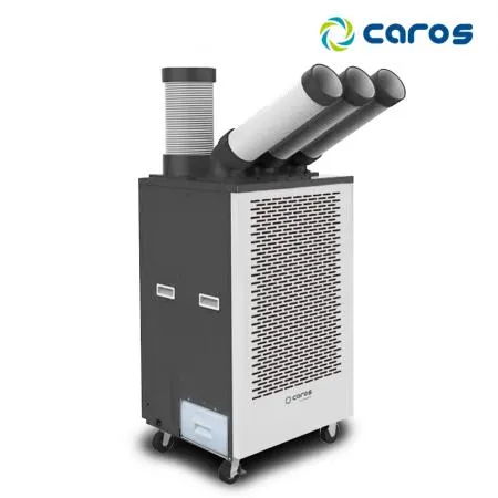 캐로스 업소용 실외기 없는 이동식 에어컨 코끼리 3구 CPC-F5800B 블루  이미지