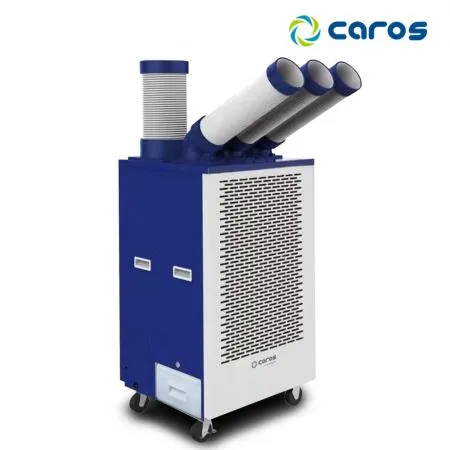캐로스 업소용 실외기 없는 이동식 에어컨 코끼리 3구 CPC-F5800B 블루  이미지