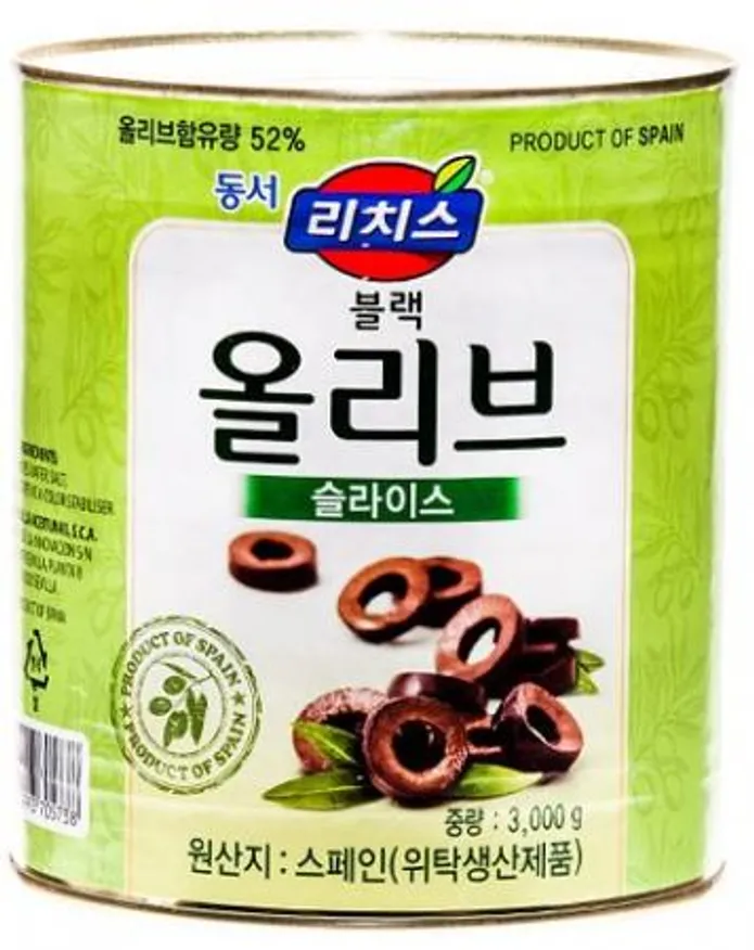 리치스 블랙올리브슬라이스(캔) 3kg 동서 1개 이미지
