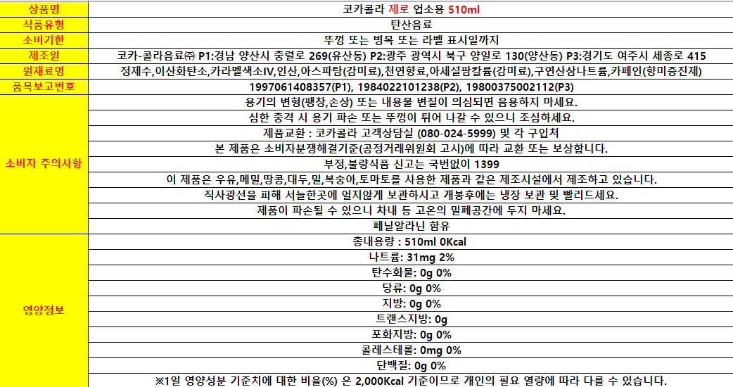 상품정보제공고시