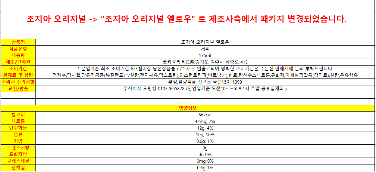 상품정보제공고시