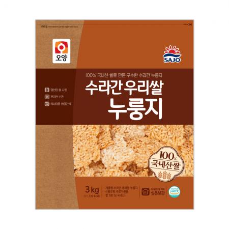 사조오양 수라간 우리쌀 누룽지 3kg 실온