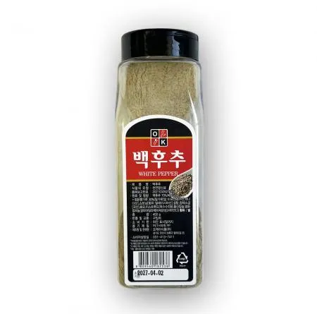 [당일출고] 오케이 백후추 70% 후추가루 400g, 1개