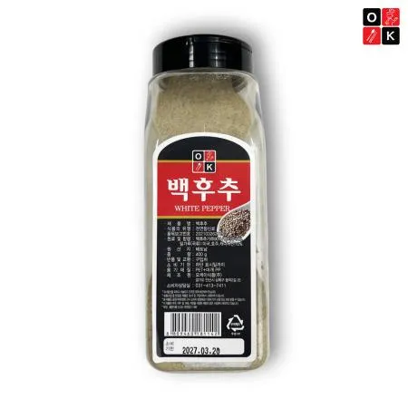 [당일출고] 오케이 백후추 90% 후추가루 400g, 1개