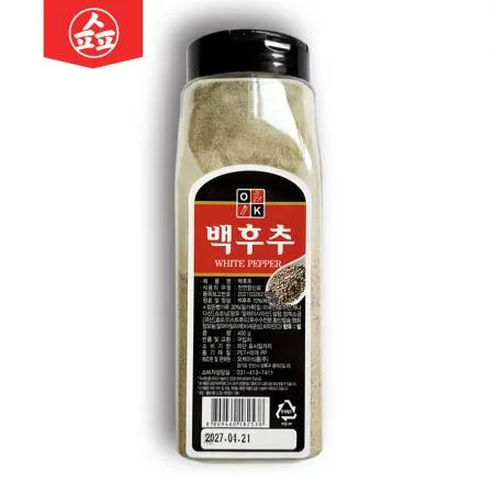 백후추 후추 후추가루 분말 가루 대용량 식당용 식자재 400g