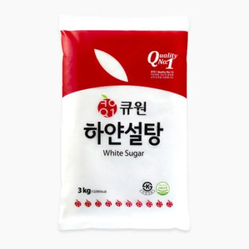 큐원 백설탕/하얀설탕 3kg 이미지