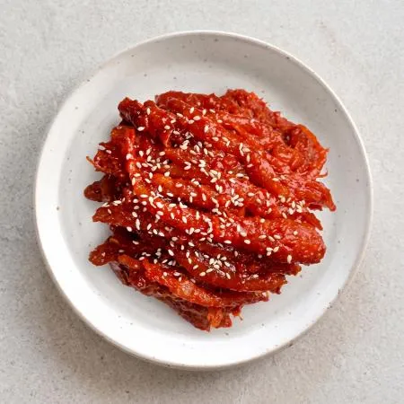 더덕무침 4kg, 고추장더덕무침 고추장양념 더덕 나물무침 반찬 업소용 식자재 대용량 특가 천년의반찬