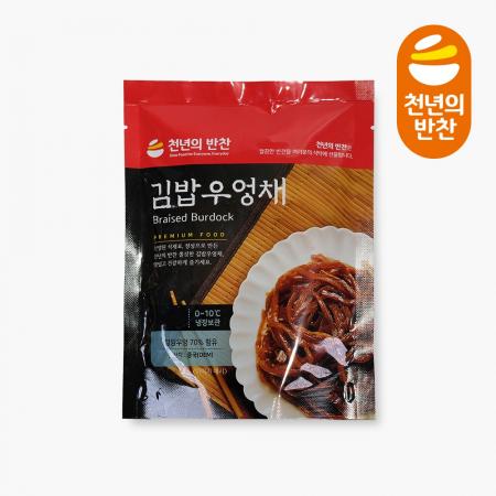 천년의반찬 김밥우엉채 1.5kg 김밥용우엉조림 김밥우엉3mm [소비기한임박 25.04.27]