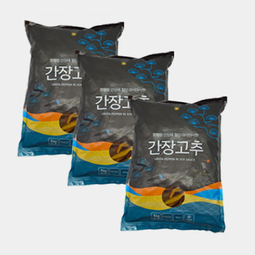 맛찬 간장고추 착한식품 4kg x 3개 업소용 대용량 반찬 이미지