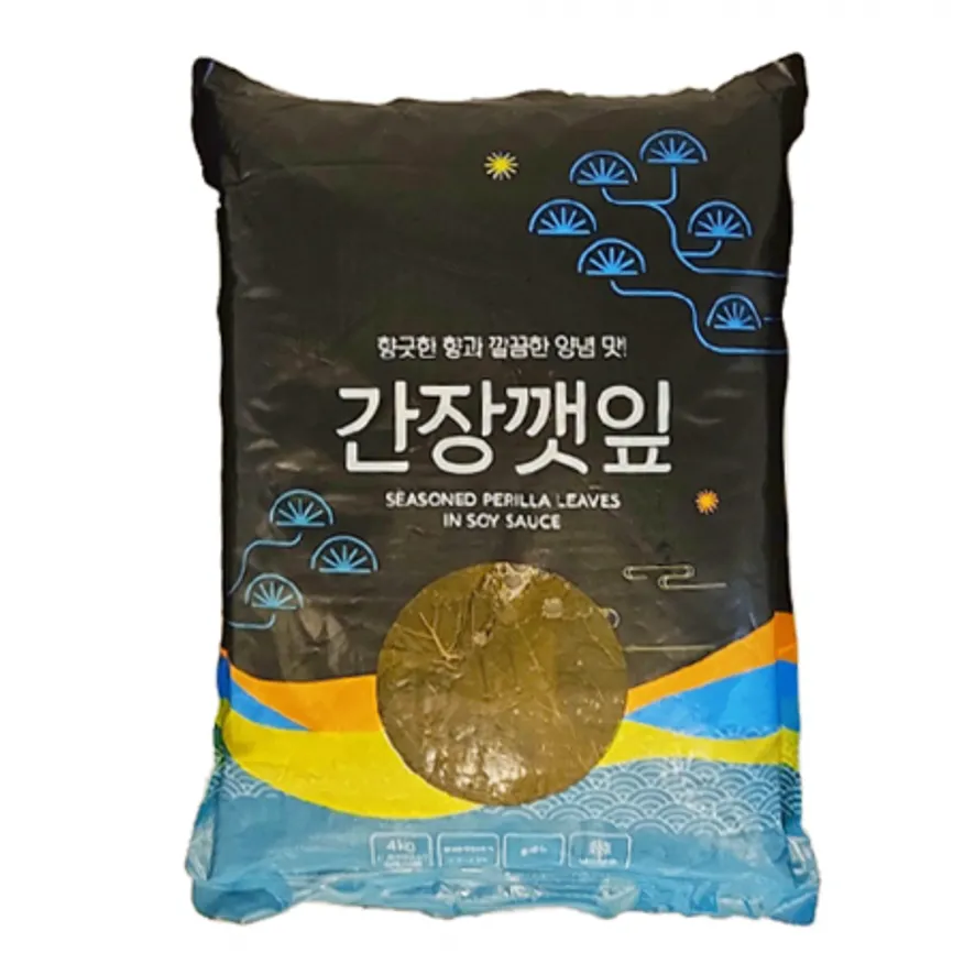 맛찬 간장깻잎 착한식품 4kg 업소용 대용량 반찬 이미지