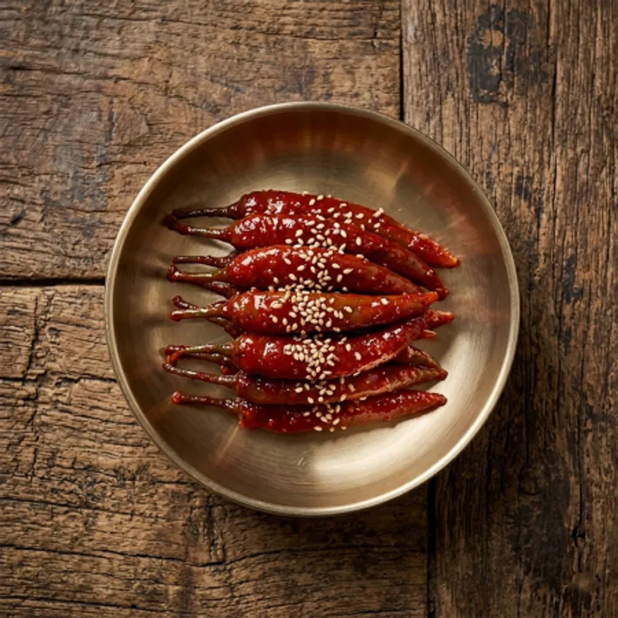 양념고추무침 착한식품 4kg x 3개 업소용 대용량 반찬 이미지