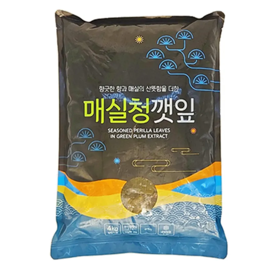 맛찬 매실청간장깻잎 착한식품 4kg 업소용 대용량 반찬 이미지