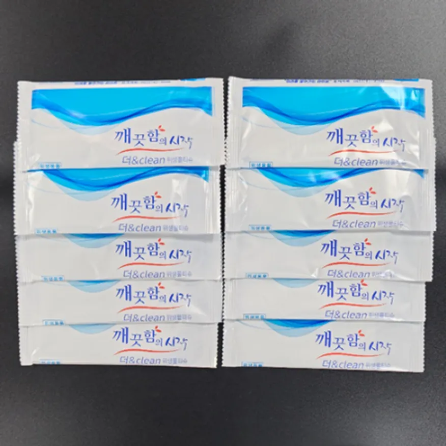 업소용 일회용 개별포장 물티슈 400매 이미지