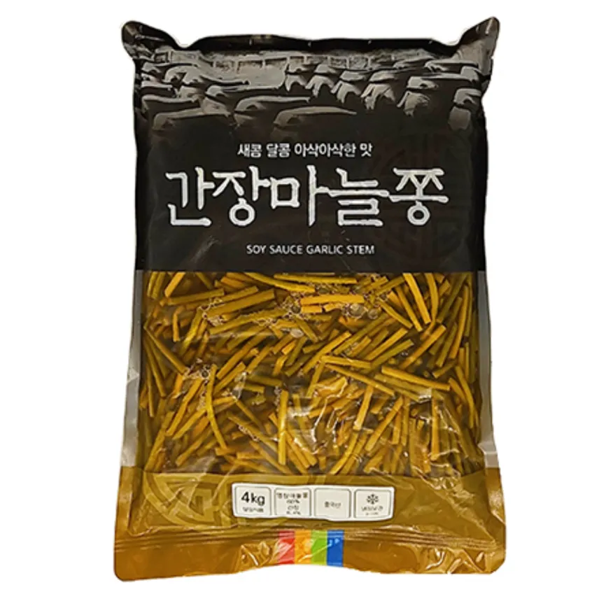 간장마늘쫑 착한식품 4kg 업소용 대용량 반찬 이미지