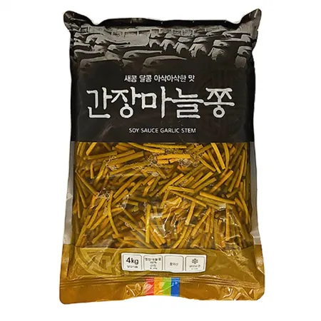간장마늘쫑 착한식품 4kg 업소용 대용량 반찬 이미지