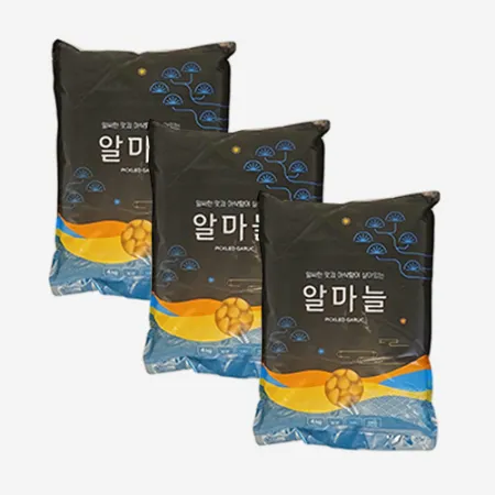 알마늘장아찌 착한식품 4kg x 3개 업소용 대용량 반찬