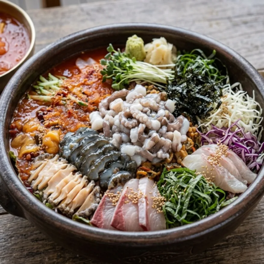 비단채 물회육수 400g x 30개 이미지