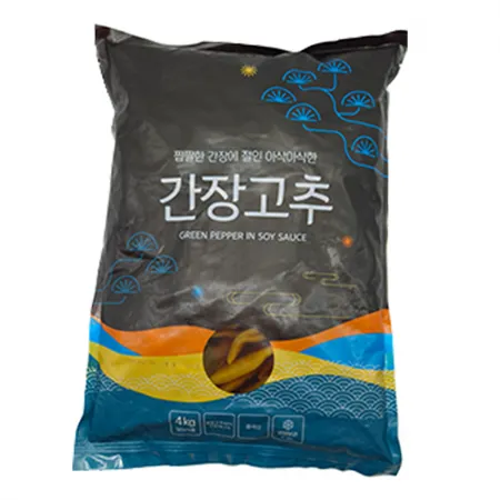 간장고추 착한식품 4kg 업소용 대용량 반찬 이미지