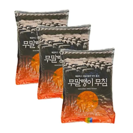 [맛찬]무말랭이무침 착한식품 4kg x 3개 업소용대용량 반찬