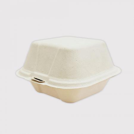 B-003Kmini 일체형 펄프 용기 일회용 도시락  크라프트색상 500개입